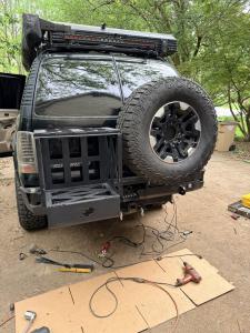 Chevrolet Suburban & Yukon XL models 2000 - 2006 Rear Bumper with swing arms for Barn Door models