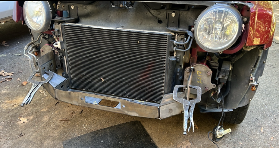 Hidden winch Carrier for Jeep Patrior